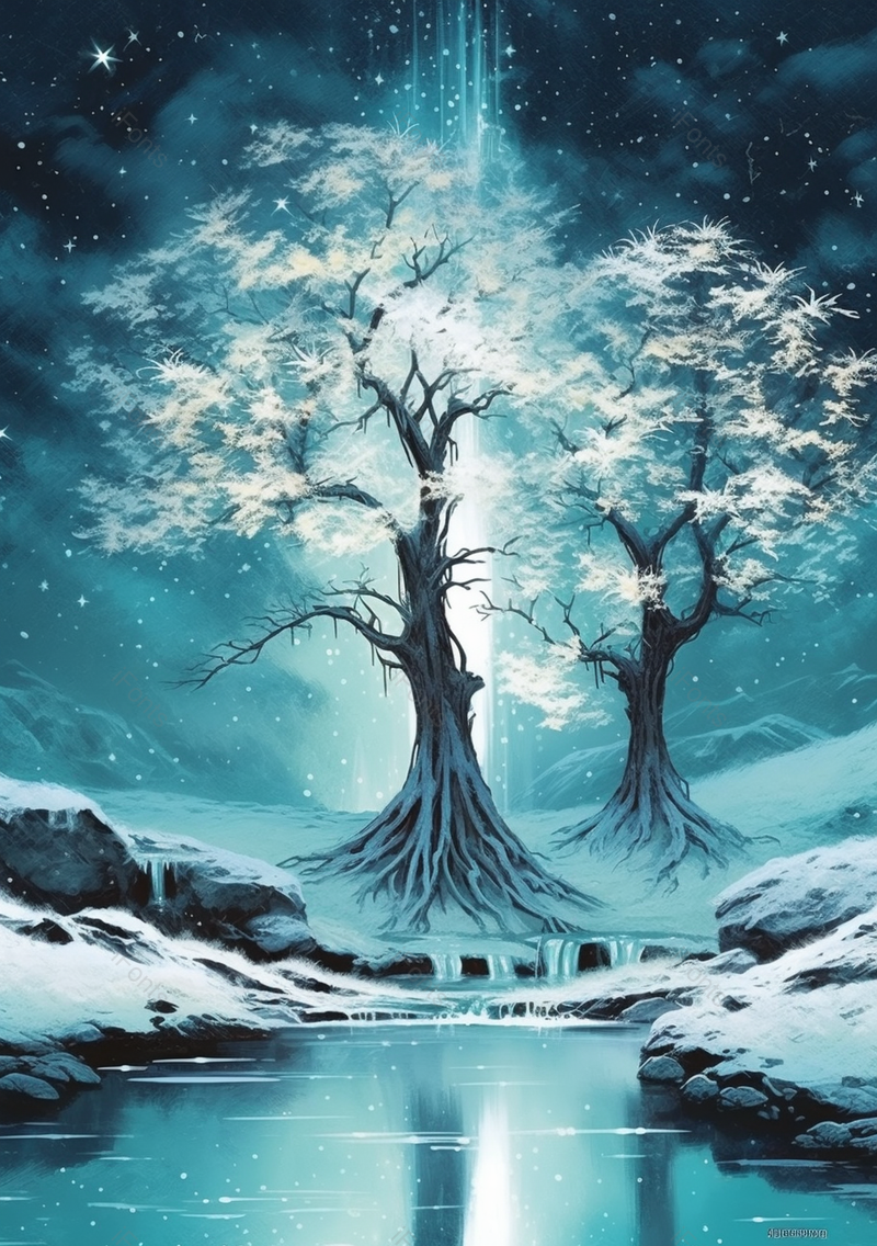 夜晚手绘国风水墨山水插画背景,插画/手绘图,插画/手绘图库,插画/手绘图下载,插画/手绘